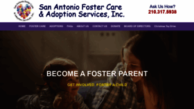 What Sanantoniofostercare.org website looked like in 2019 (4 years ago)
