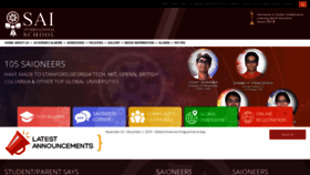 What Saiinternationalschool.com website looked like in 2019 (4 years ago)