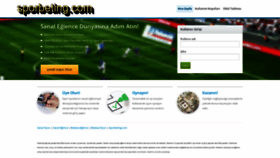 What Sporbeting.com website looked like in 2019 (4 years ago)