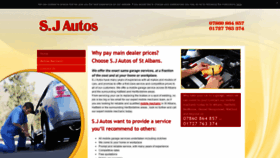 What Sjautosmobilemechanic.co.uk website looked like in 2019 (4 years ago)