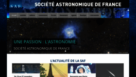What Saf-astronomie.fr website looked like in 2019 (4 years ago)
