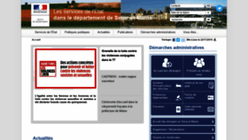 What Seine-et-marne.gouv.fr website looked like in 2019 (4 years ago)