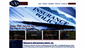 What Sasinsurance.com website looked like in 2019 (4 years ago)
