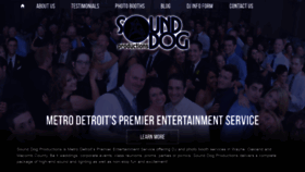 What Sounddogproductions.com website looked like in 2019 (4 years ago)