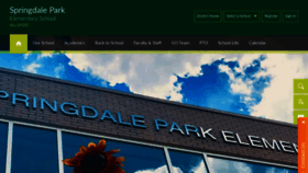 What Springdaleparkelementary.org website looked like in 2019 (4 years ago)