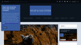 What Snapandsaunter.com website looked like in 2019 (4 years ago)
