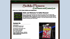 What Somaflowers.com website looked like in 2019 (4 years ago)