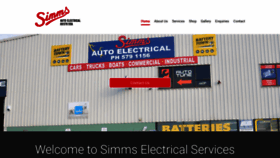 What Simmsautoelectrical.co.nz website looked like in 2019 (4 years ago)