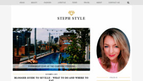What Stephstyle.com website looked like in 2019 (4 years ago)