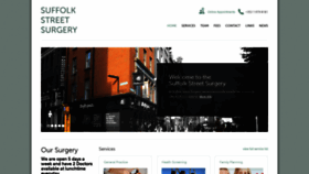 What Suffolkstreetsurgery.ie website looked like in 2019 (4 years ago)