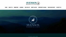 What Svensonbarristers.com.au website looked like in 2019 (4 years ago)