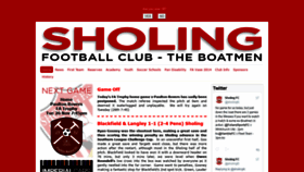 What Sholingfc.co.uk website looked like in 2019 (4 years ago)