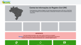 What Sistema.registrocivil.org.br website looked like in 2019 (4 years ago)