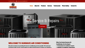 What Sunwaveair.com website looked like in 2019 (4 years ago)