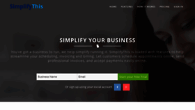 What Simplifythis.com website looked like in 2019 (4 years ago)