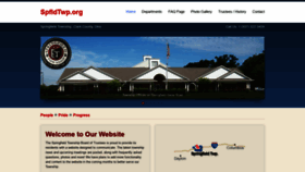 What Spfldtwp.org website looked like in 2019 (4 years ago)