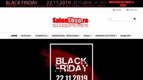 What Salonshop.ro website looked like in 2019 (4 years ago)