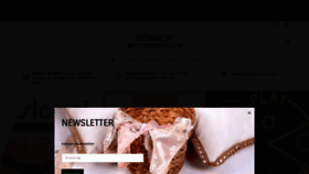 What Sonick.eu website looked like in 2019 (4 years ago)