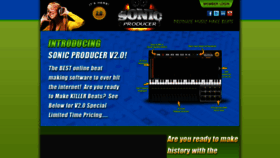What Sonicproducer.com website looked like in 2019 (4 years ago)