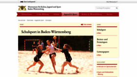 What Schulsport-bw.de website looked like in 2019 (4 years ago)