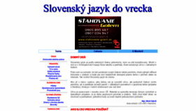 What Slovencina.vselico.com website looked like in 2019 (4 years ago)
