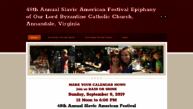 What Slavicamericanfestival.com website looked like in 2019 (4 years ago)