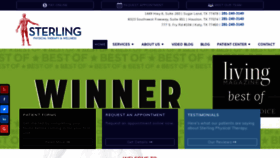 What Sterlingtherapy.com website looked like in 2019 (4 years ago)