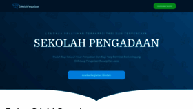What Sekolahpengadaan.id website looked like in 2019 (4 years ago)