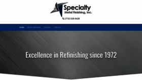 What Specialtymetalfinishing.com website looked like in 2019 (4 years ago)