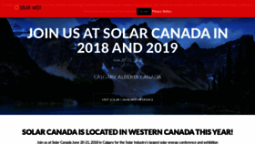What Solarwestconference.ca website looked like in 2019 (4 years ago)