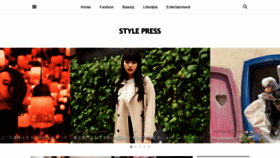 What Stylepress.jp website looked like in 2019 (4 years ago)