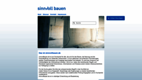 What Sinnvollbauen.de website looked like in 2019 (4 years ago)
