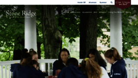 What Stoneridgeschool.org website looked like in 2019 (4 years ago)