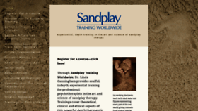 What Sandplaytrainingworldwide.com website looked like in 2019 (4 years ago)