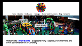 What Simplyevents.com.sg website looked like in 2019 (4 years ago)