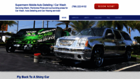 What Supermanndetailing.com website looked like in 2019 (4 years ago)