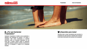 What Santanderpropiedades.com website looked like in 2019 (4 years ago)