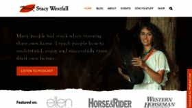 What Stacywestfallhorseblog.com website looked like in 2019 (4 years ago)