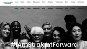 What Straightforwardfoundation.org website looked like in 2019 (4 years ago)
