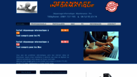 What Sos-informatique69.com website looked like in 2019 (4 years ago)
