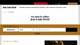What Salons.jeanlouisdavid.com website looked like in 2019 (4 years ago)