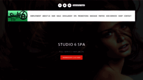 What Studio6spa.com website looked like in 2019 (4 years ago)