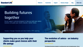 What Standardlifeadviser.co.uk website looked like in 2019 (4 years ago)