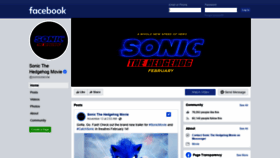 What Sonicthehedgehogmovie.com website looked like in 2019 (4 years ago)