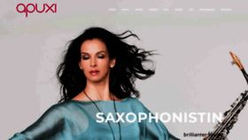 What Saxophonistin.info website looked like in 2019 (4 years ago)