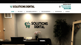What Solutionsdental.com website looked like in 2019 (4 years ago)