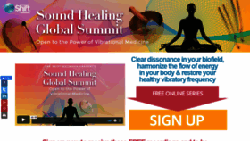 What Soundhealingglobalsummit.com website looked like in 2019 (4 years ago)