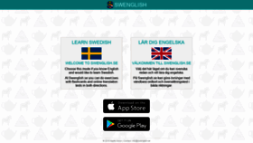 What Swenglish.se website looked like in 2019 (4 years ago)