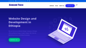 What Shegertech.com website looked like in 2019 (4 years ago)