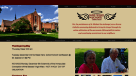 What Saintmichaelindy.org website looked like in 2019 (4 years ago)